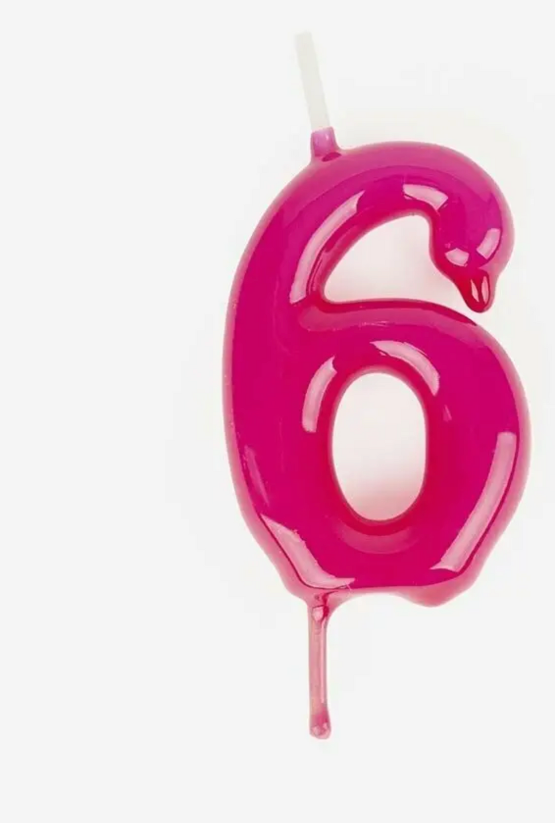 Pink Number Candles
