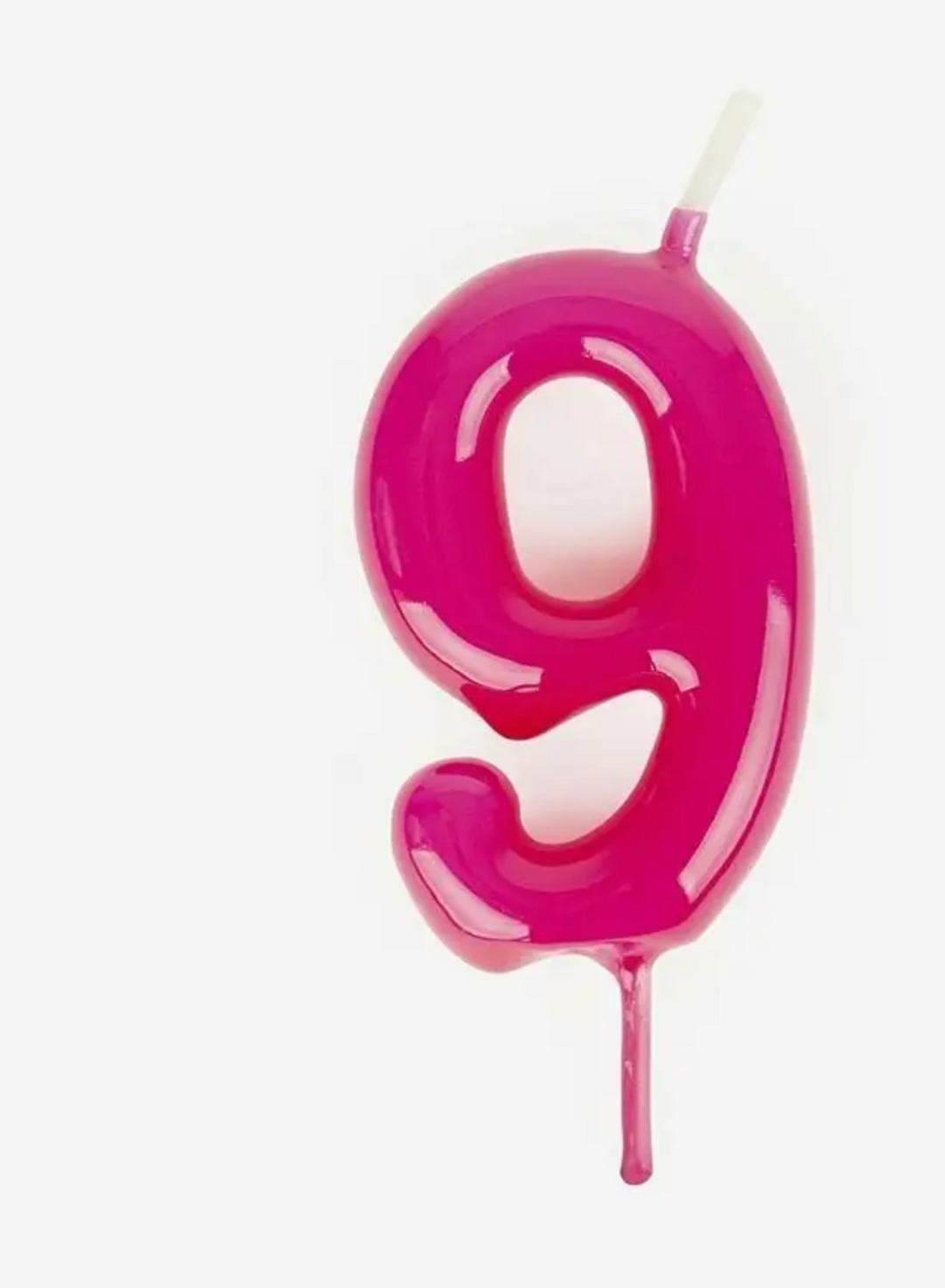 Pink Number Candles
