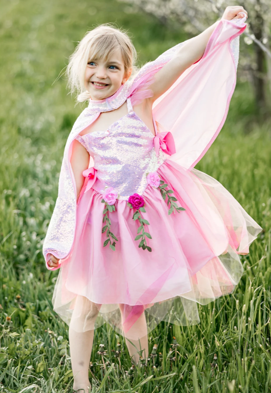 Pink Sequins Fairy Tunic 3-4