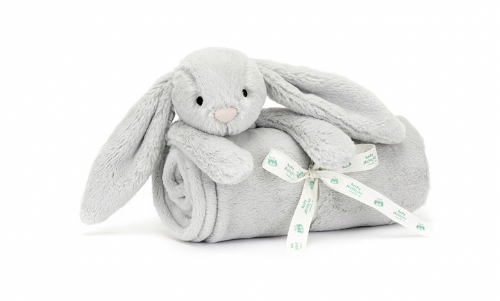 Bashful Silver Bunny Blankie