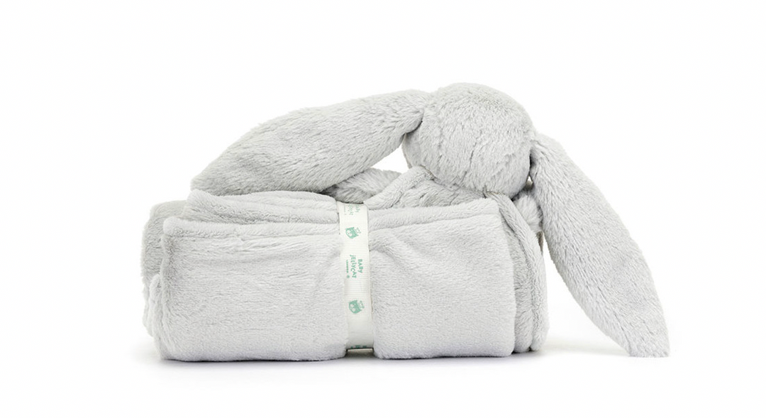 Bashful Silver Bunny Blankie