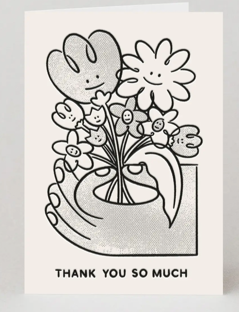 Floral Thank You Card