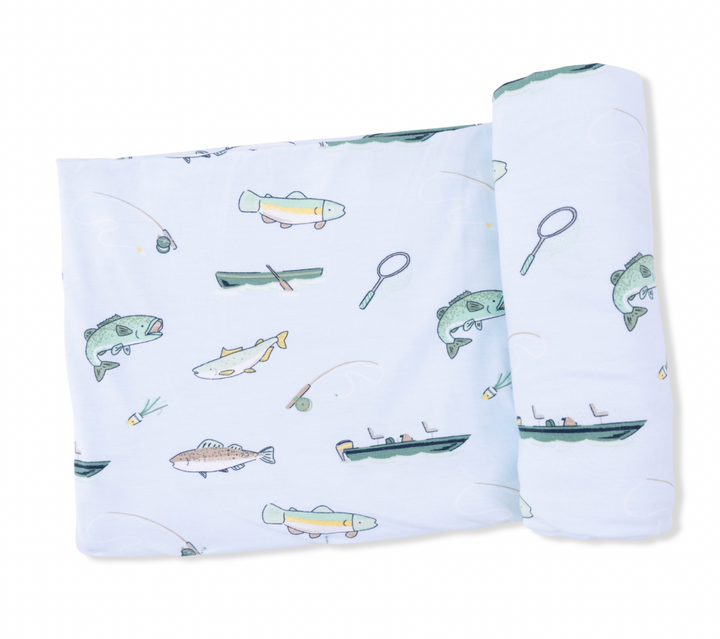 Fishing Swaddle Blanket