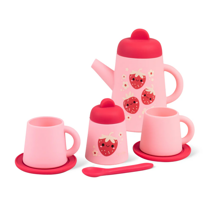 Silicone Tea Set - Strawberry