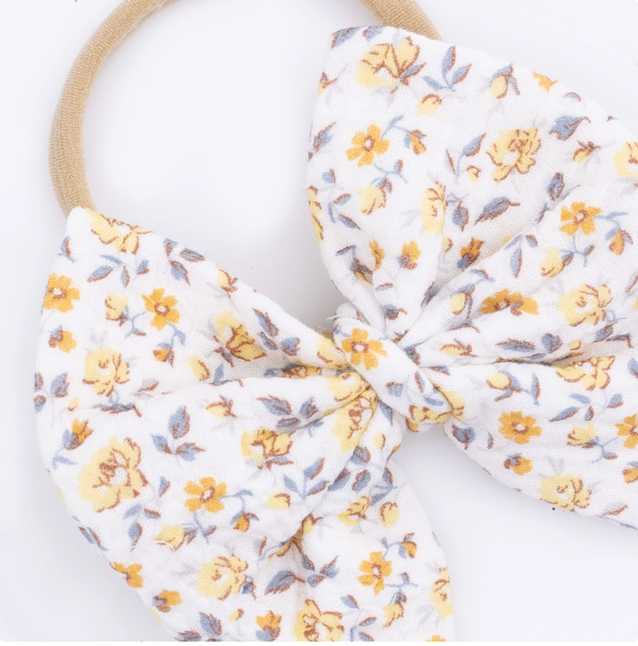 Floral Bow Headband
