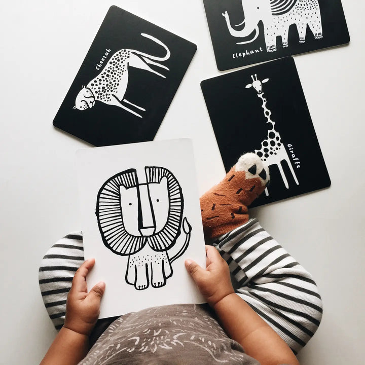 Safari Animal Baby Art Cards