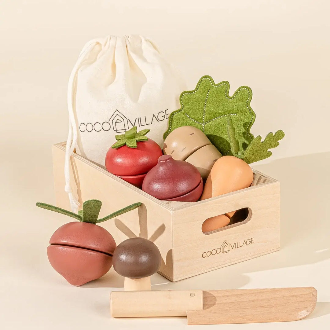 Vegetables Wooden Play Food