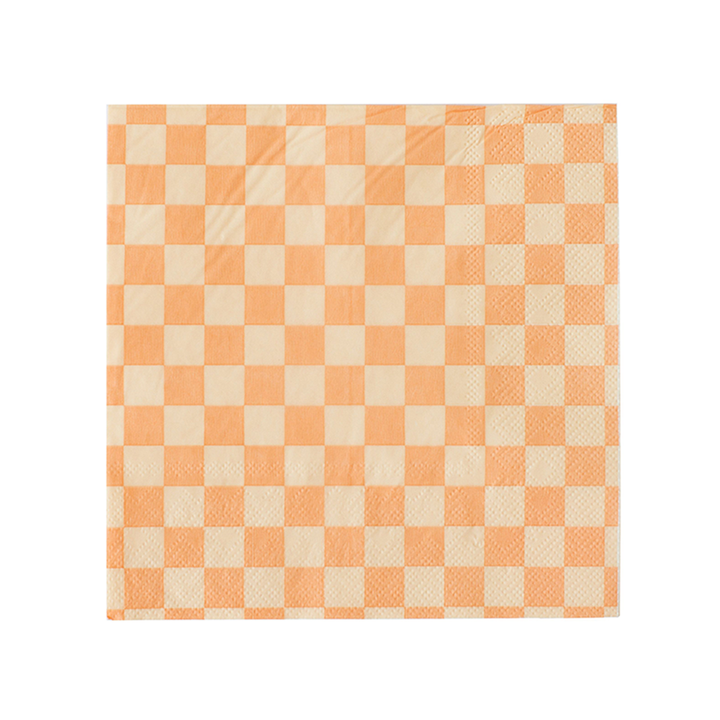Check Cocktail Napkins - 20 Pk Peaches N' Cream