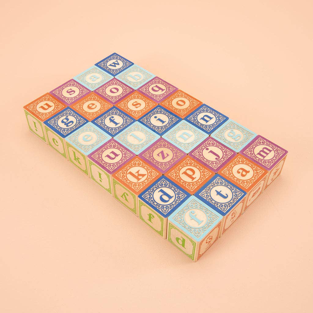 Classic Lowercase ABC Wooden Blocks