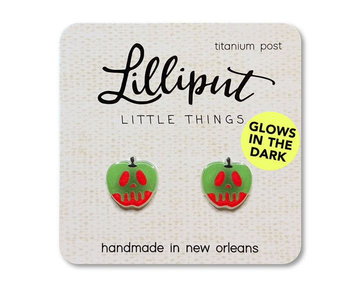 Poison Apple Earrings GLOW IN THE DARK