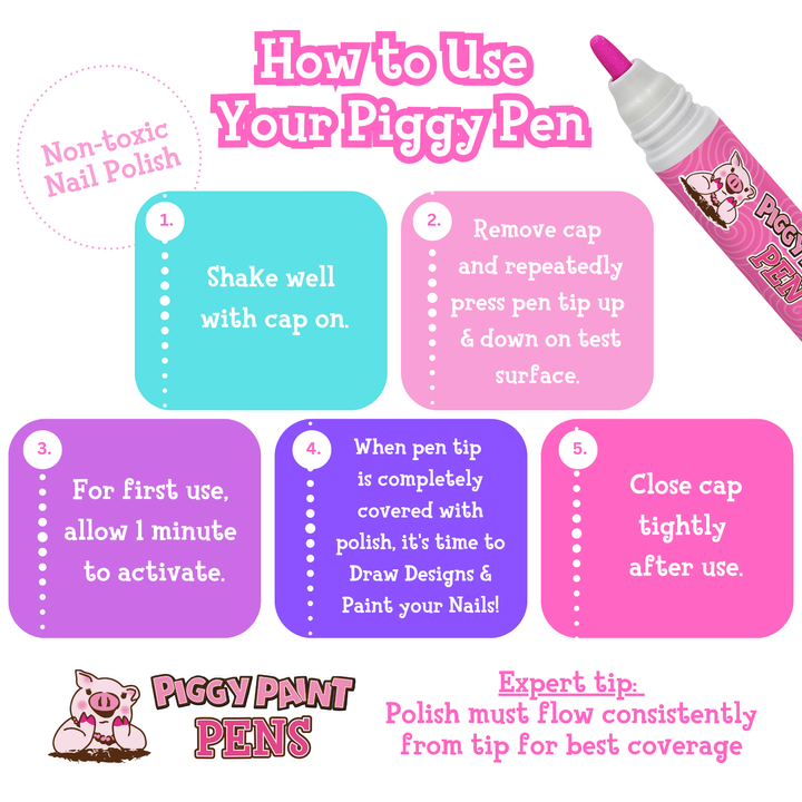 Pink Nail Polish Paint Pen