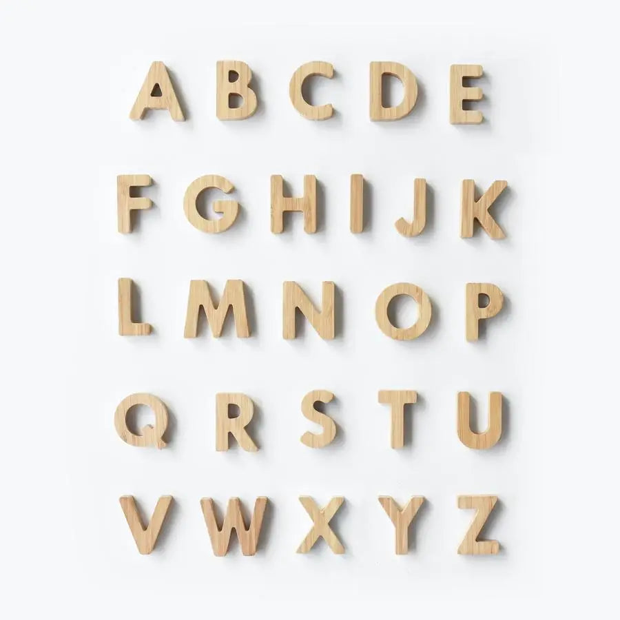 Bamboo Alphabet Letters
