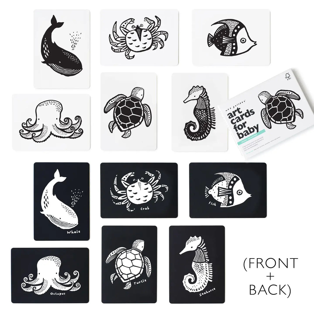 Ocean Animal Baby Art Cards