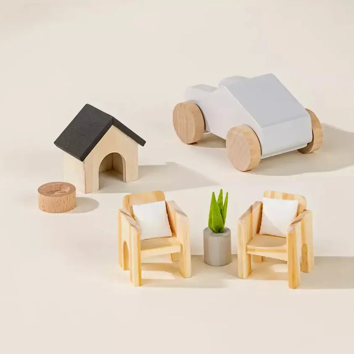 Outdoor Wooden Doll House Furniture