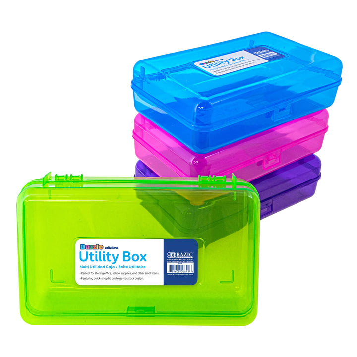 Bright Color Multipurpose Pencil Box, Stackable