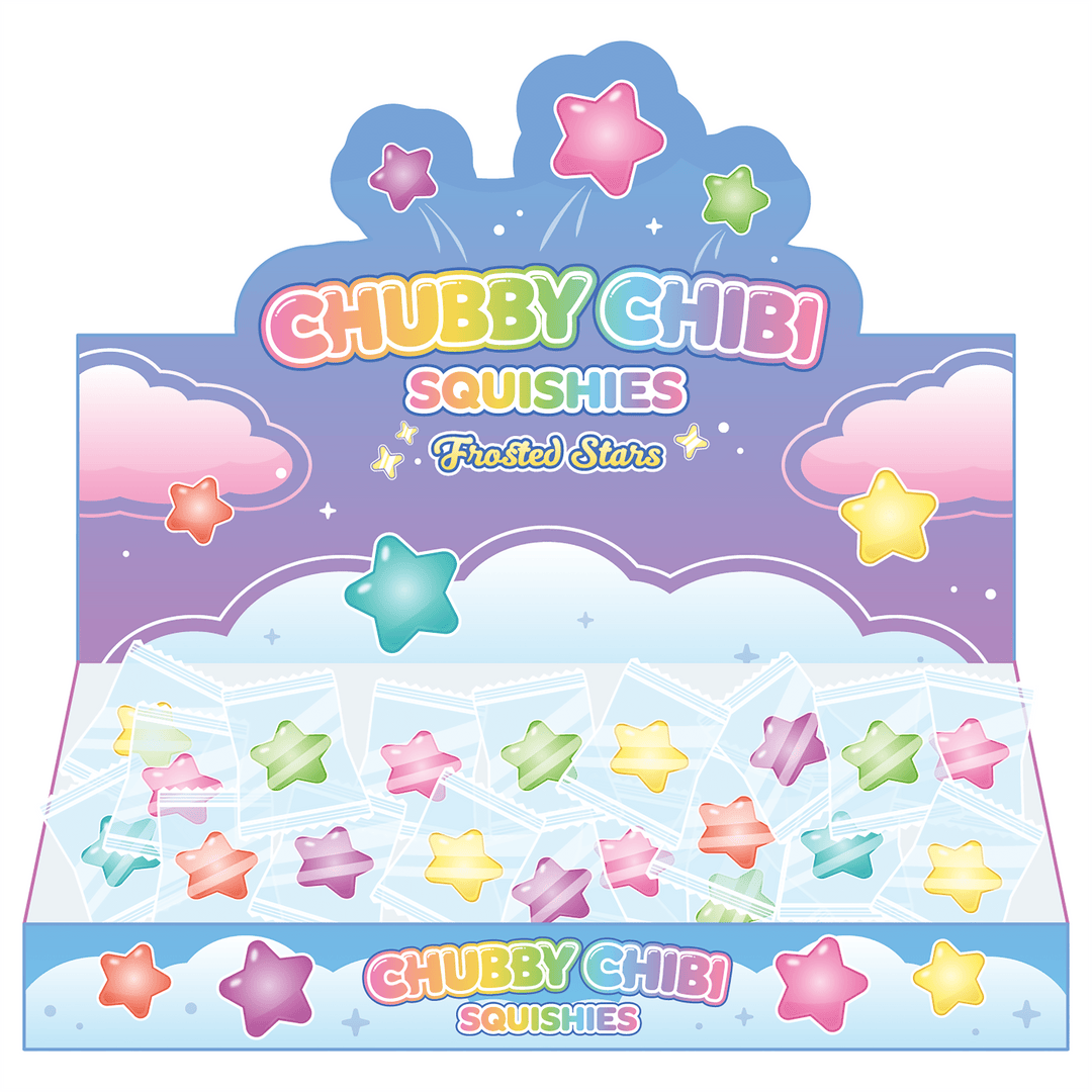 Chubby Chibi Frosted Star Sensory Toy