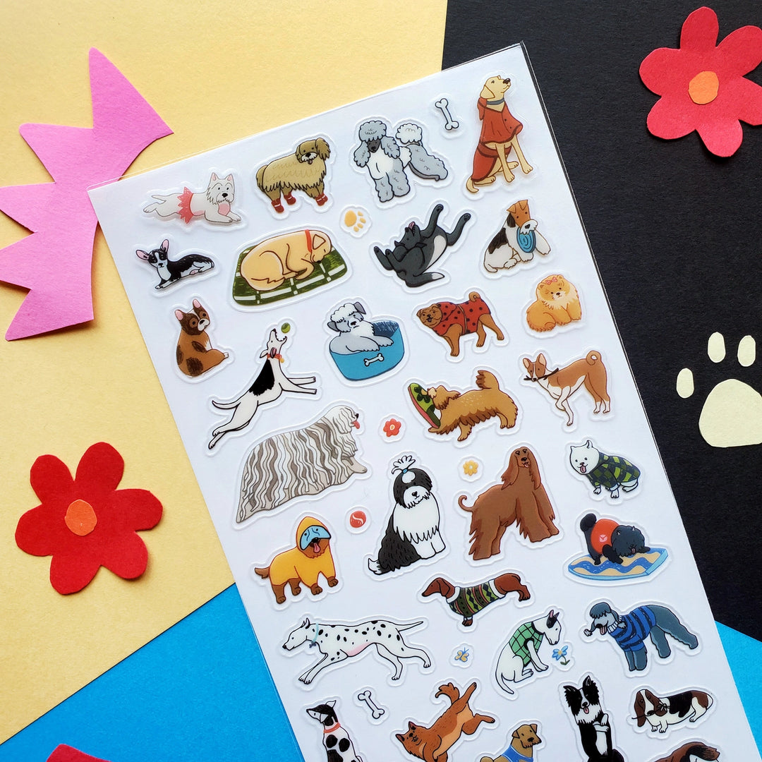 Pawsome Pups Dogs Sticker Sheet