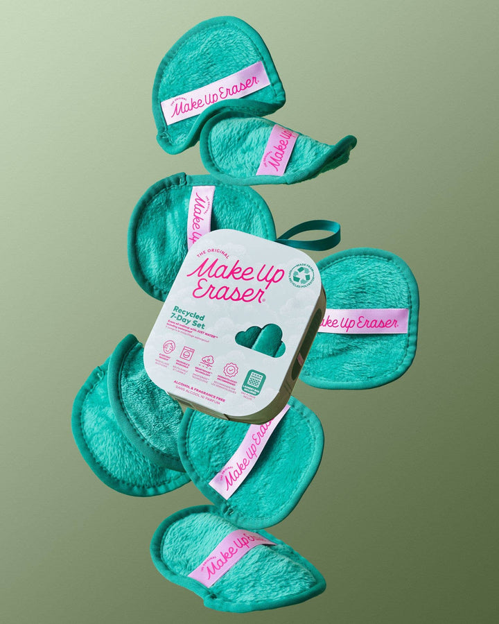 GREEN 7-Day Set | 100% Recycled MakeUp Eraser