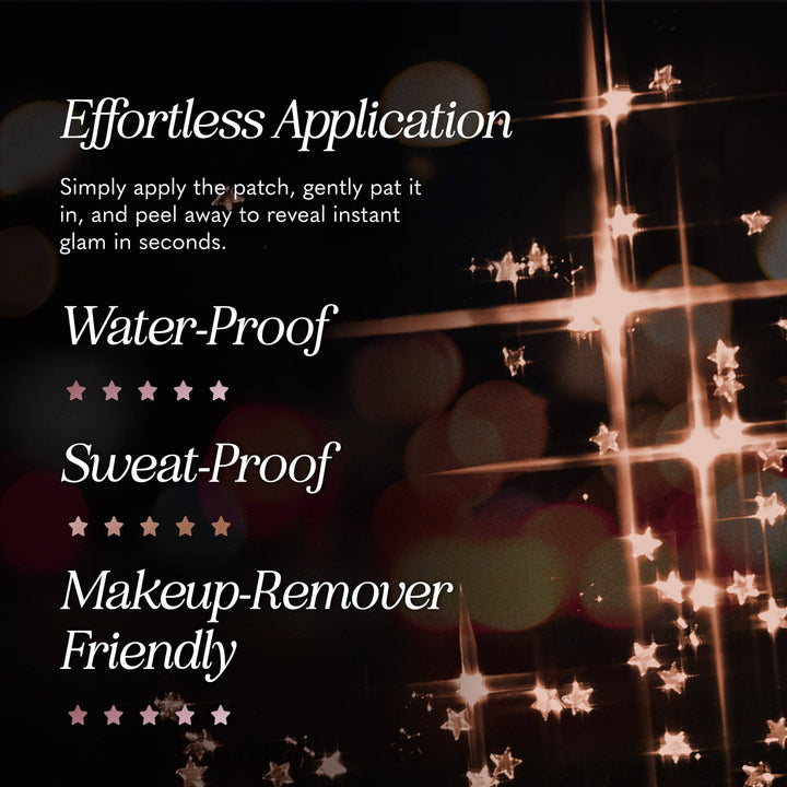 Rose Gold Stardust Speckles Makeup Patches: 6