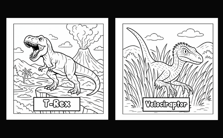 Dinosaur Coloring Book