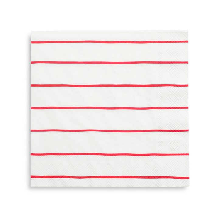 Striped Petite Napkins - 16 Pk. Mint