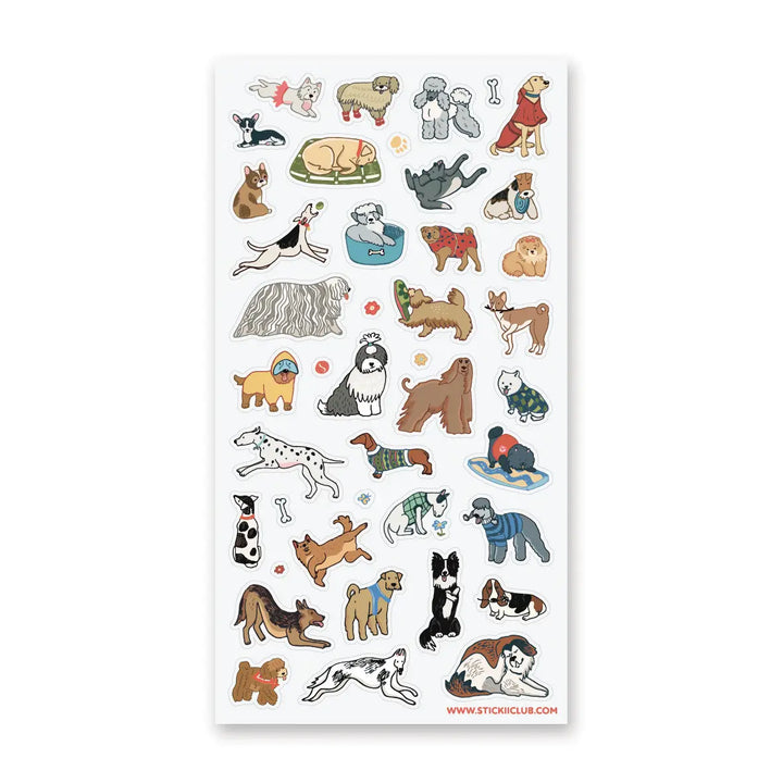 Pawsome Pups Dogs Sticker Sheet
