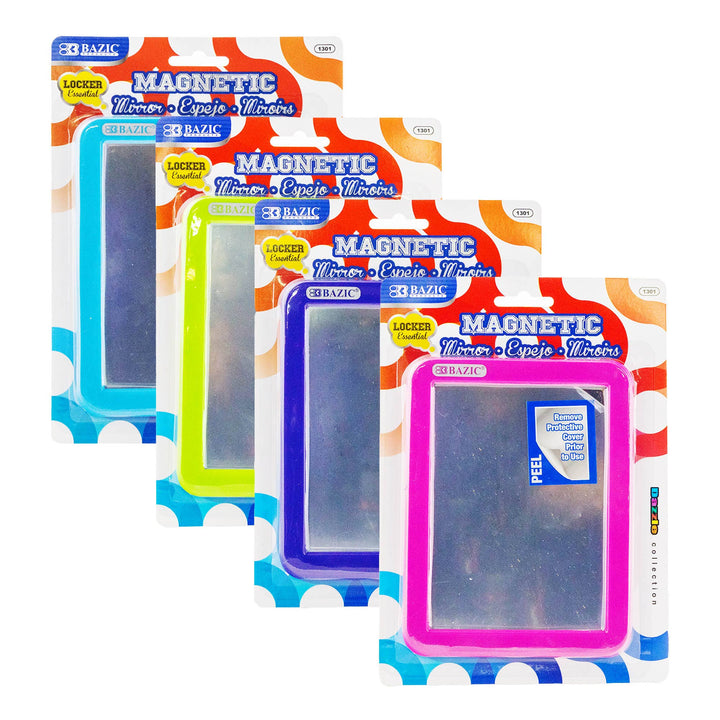 Magnetic Locker Mirror, Shatter-Resistant
