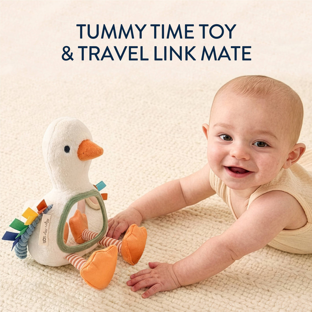 Sensory Tummy Time Mirror - Goose