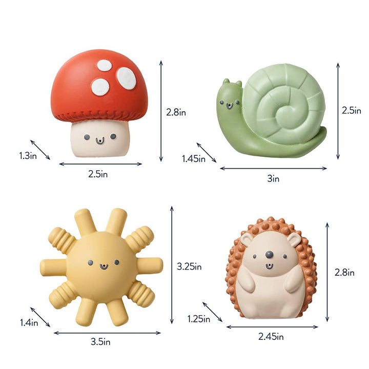 Squirt 4-pack of Soft Bath Toys