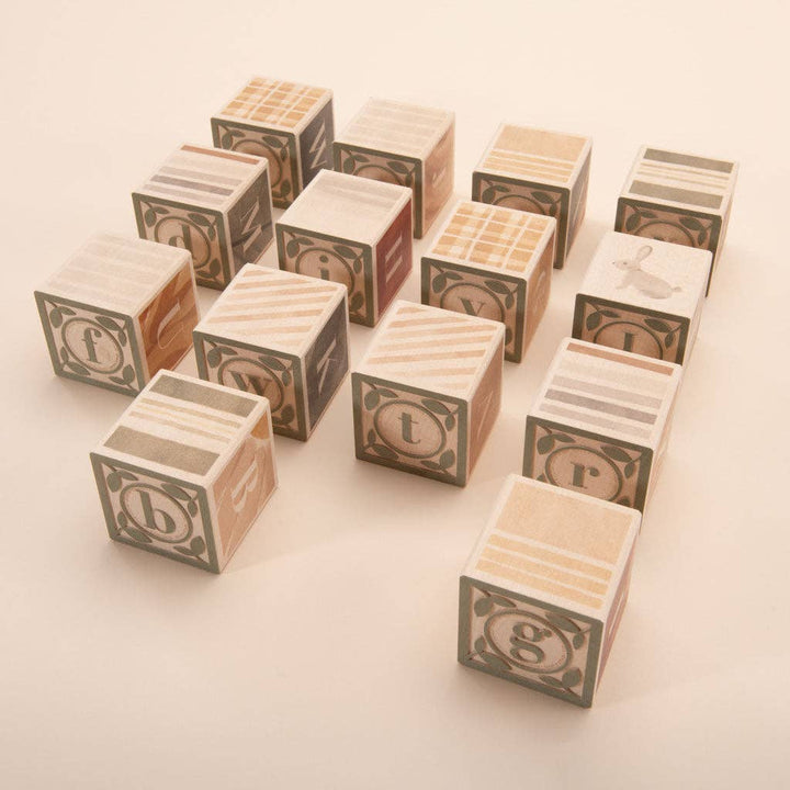 Watercolor ABC Wooden Blocks