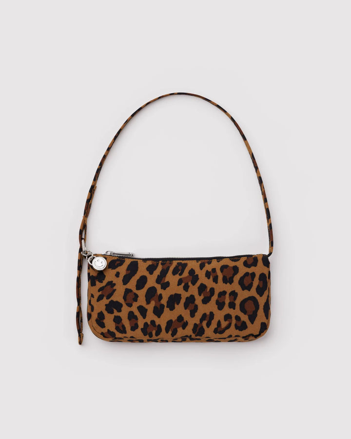 Nylon Pochette Purse - Leopard