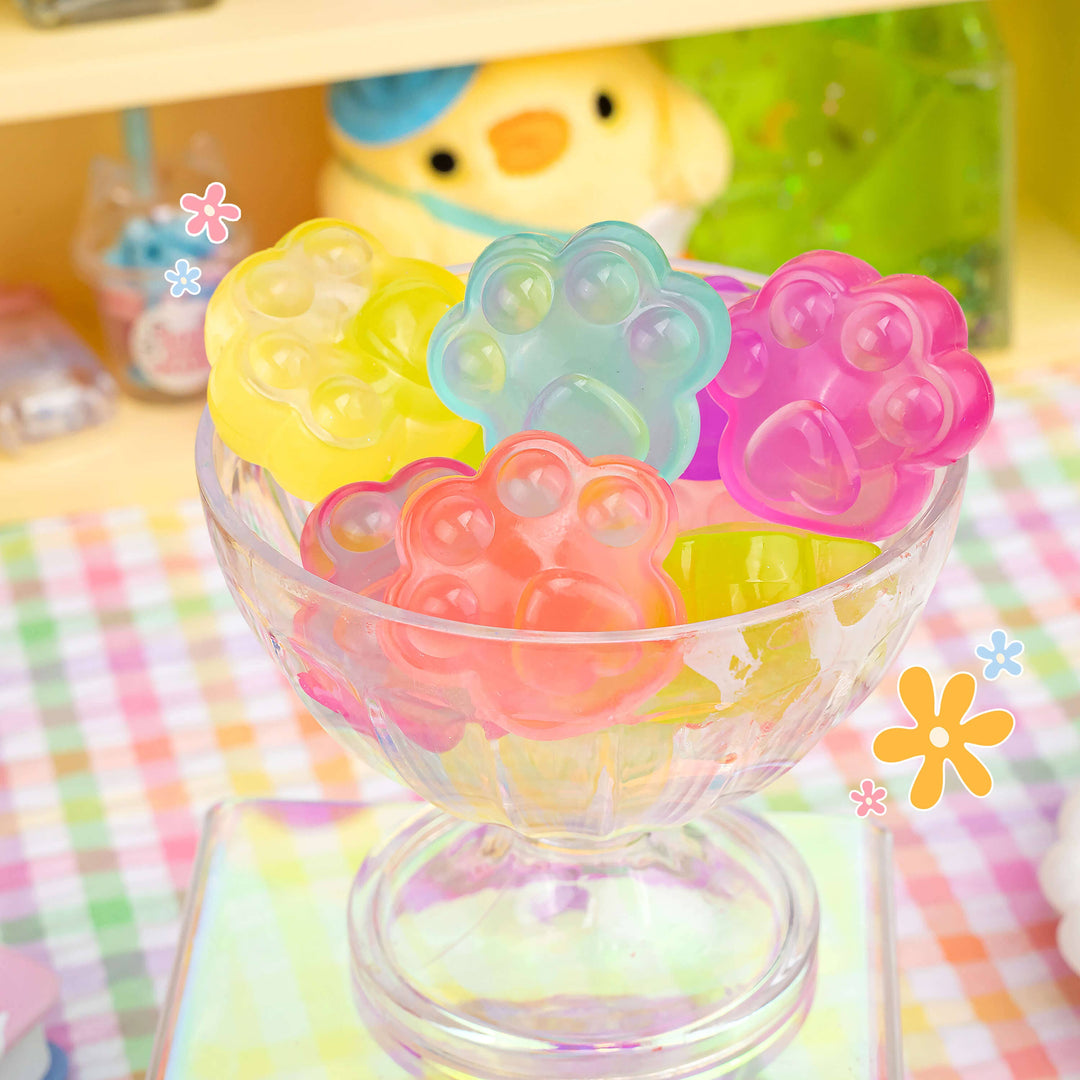 Chubby Chibi Pearl Kitty Paw Sensory Toy