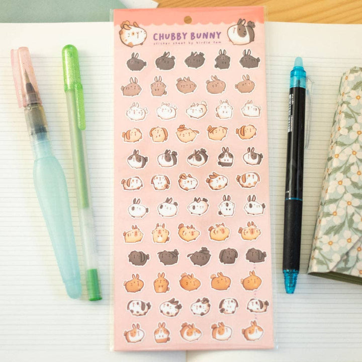 Sticker sheet - Chubby bunnies