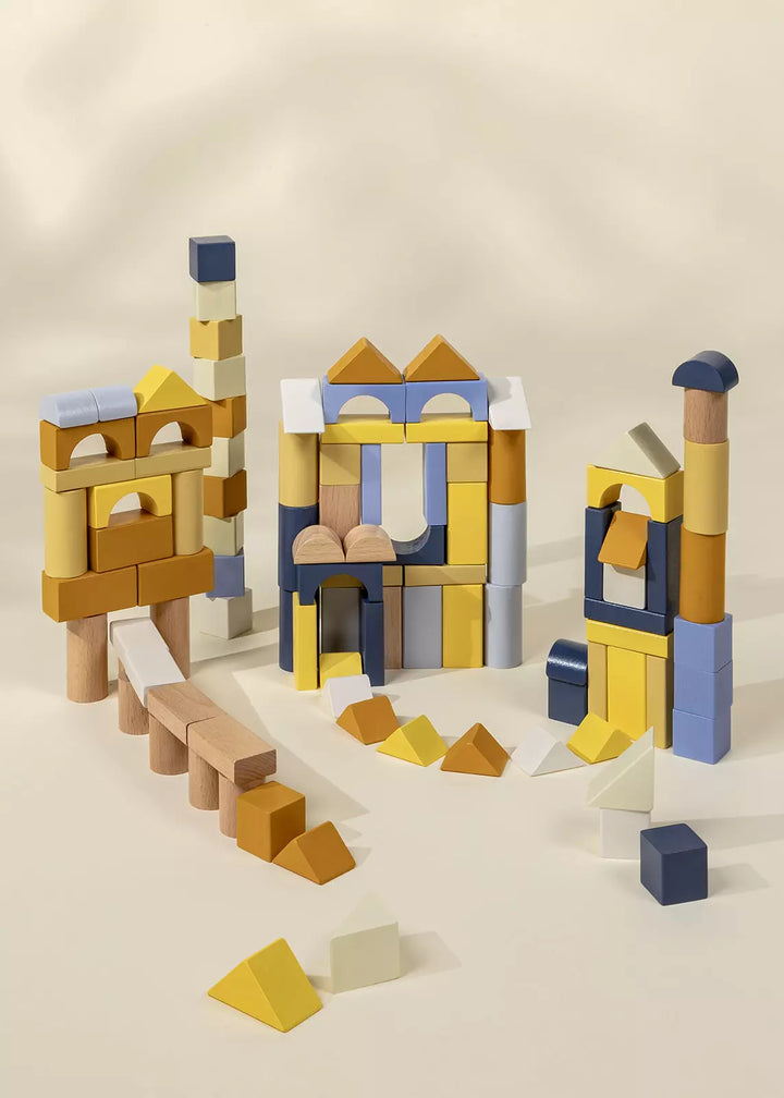 Wooden Blocks Bucket