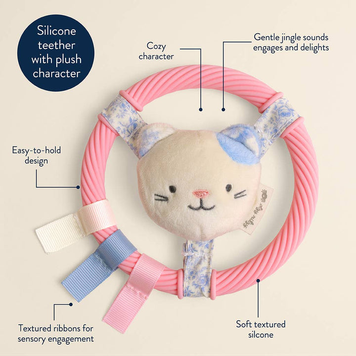 Teething Ring: Pink Kitty