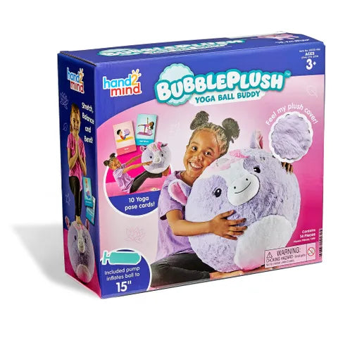 Unicorn BubblePlush Yoga Ball Buddy