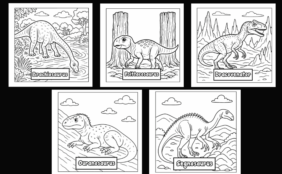 Dinosaur Coloring Book