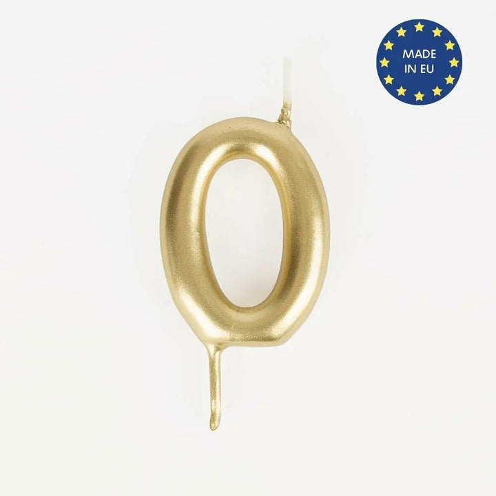 Gold Number Candles
