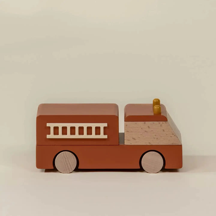 Fire Truck Wooden Vehicle