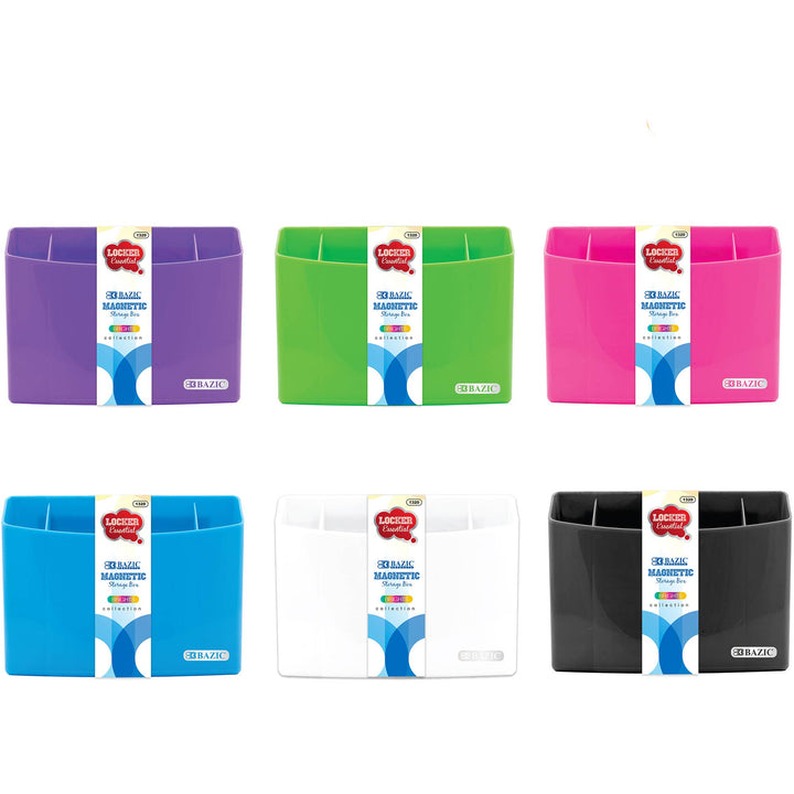 Magnetic Locker Storage Box, 3 Compartments