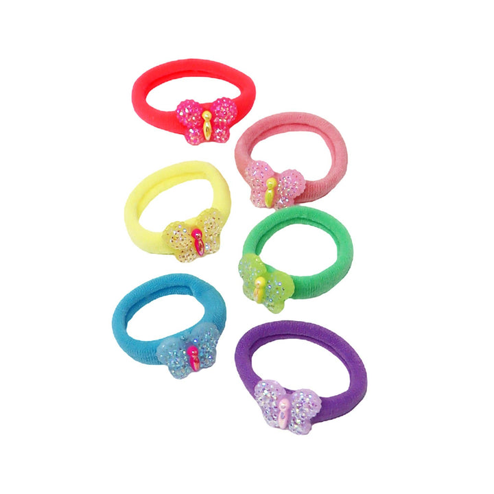 Sparkle Butterfly Hair Elastics