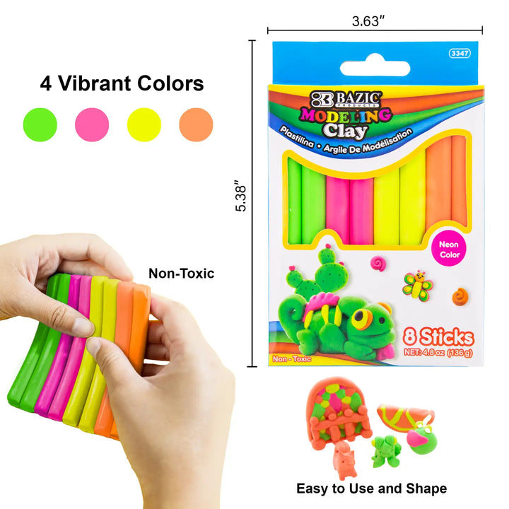 Fluorescent Modeling Clay Sticks