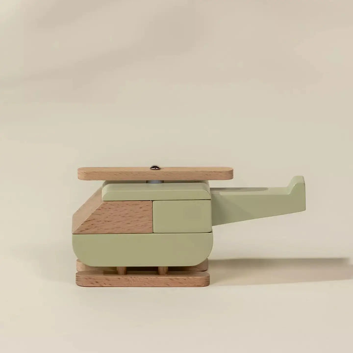 Helicopter Wooden Vehicle