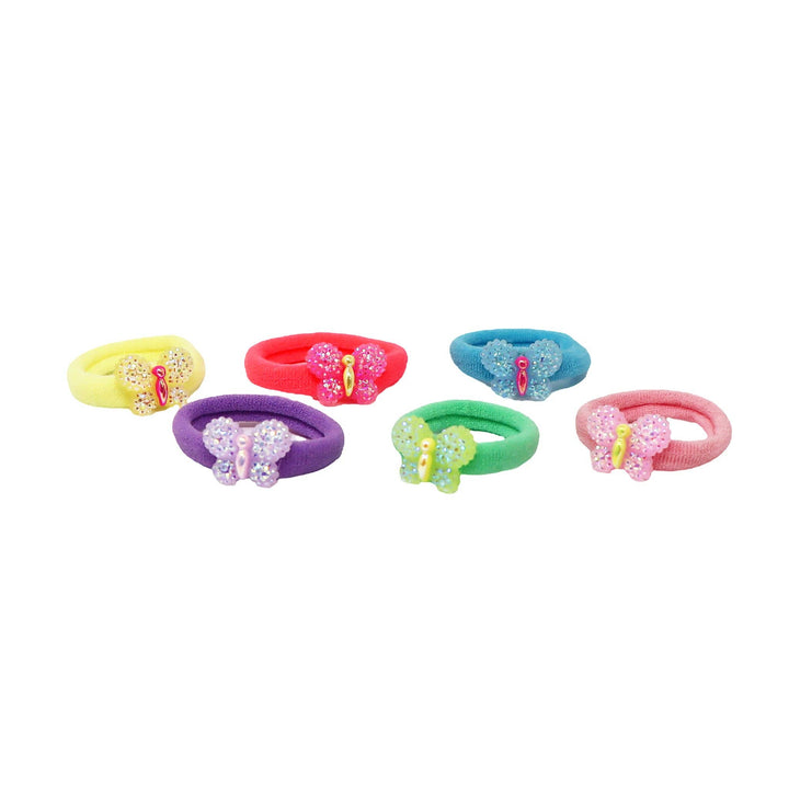 Sparkle Butterfly Hair Elastics