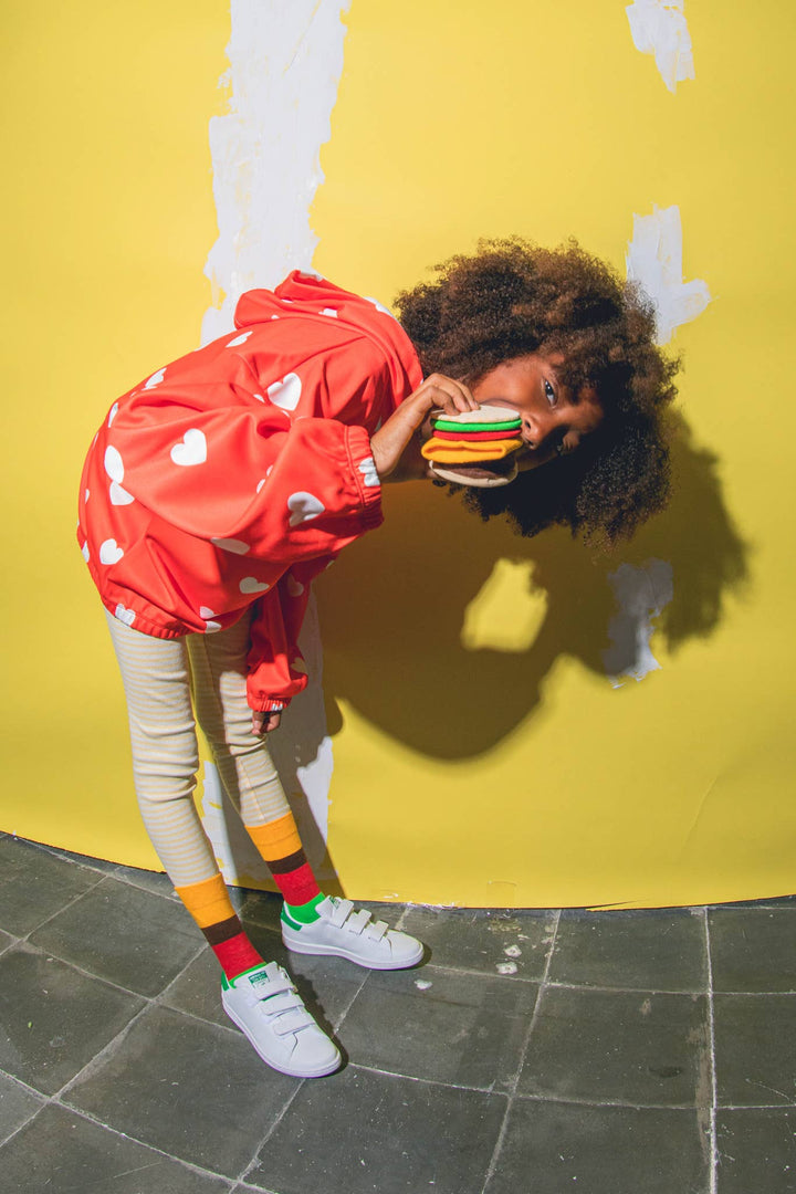 Cheeseburger 3D Socks, Kids