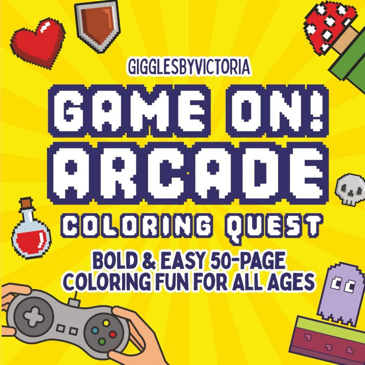 Game On Arcade: A Retro Gaming Coloring Adventure!