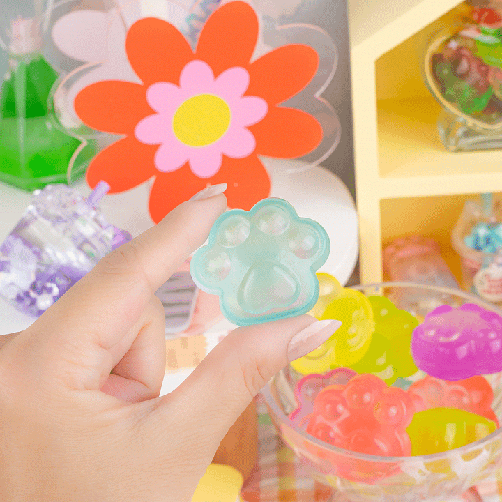 Chubby Chibi Pearl Kitty Paw Sensory Toy