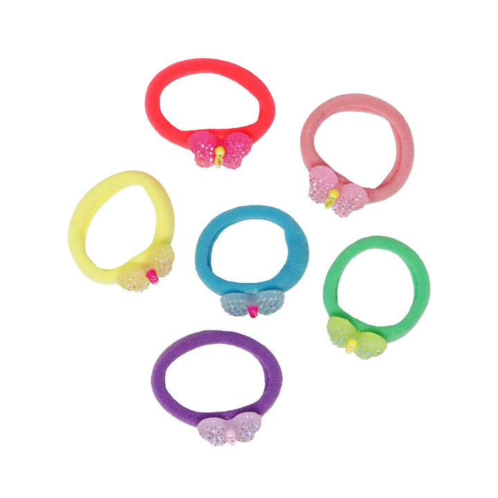 Sparkle Butterfly Hair Elastics