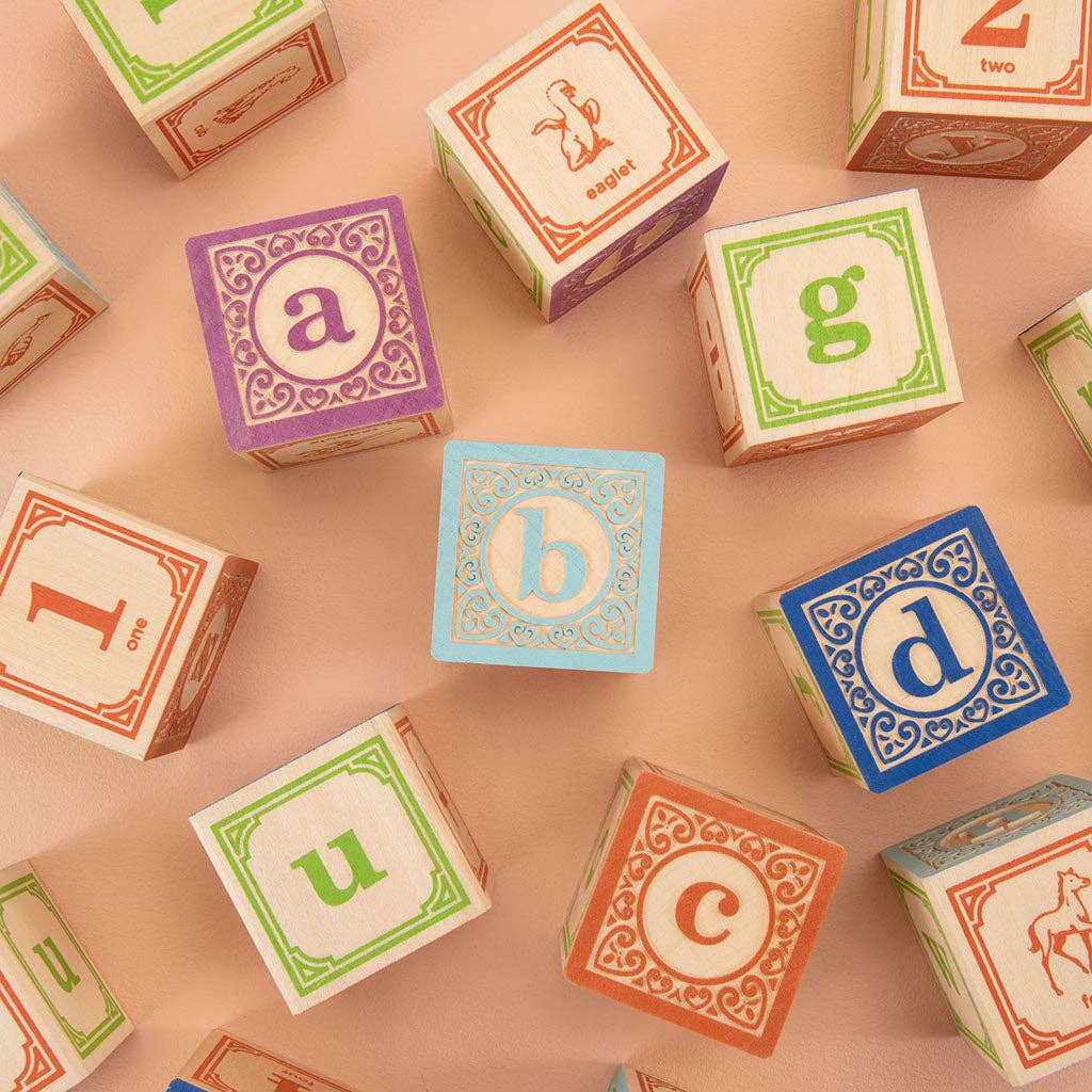 Classic Lowercase ABC Wooden Blocks