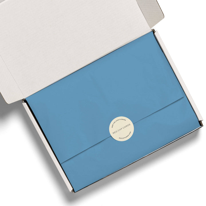 Light Blue tissue paper: 8 Sheets